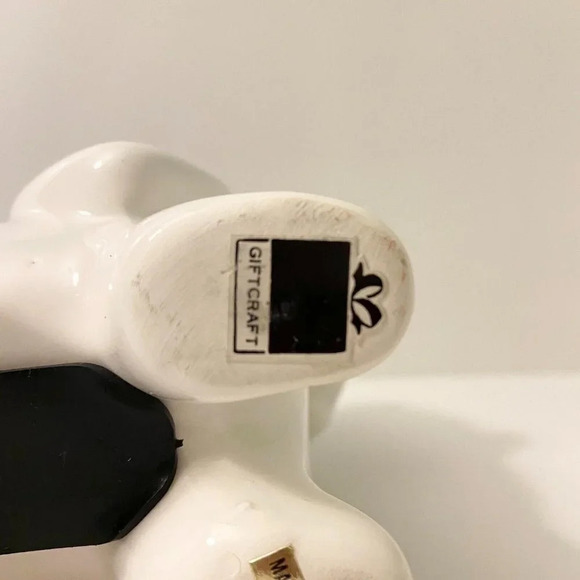 Vintage Giftcraft Dog Coin Bank Green Bowtie 6 Inch Tall Puppy  Figurine Taiwan - Picture 9 of 16